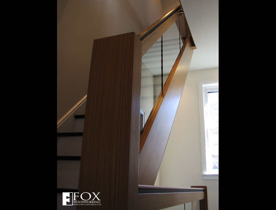 Teak Stair Rail And Post Fox Woodworking